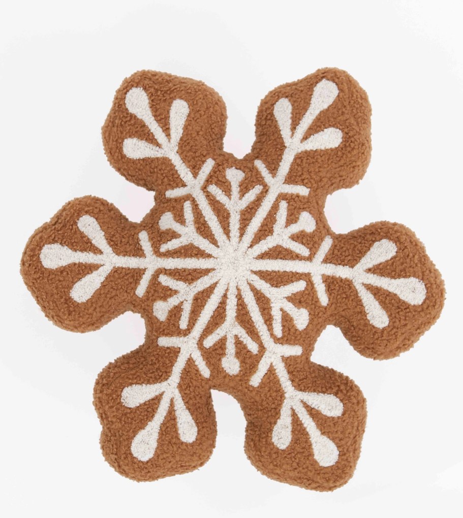 Vianočný vankúšik - Perníček snehová vločka