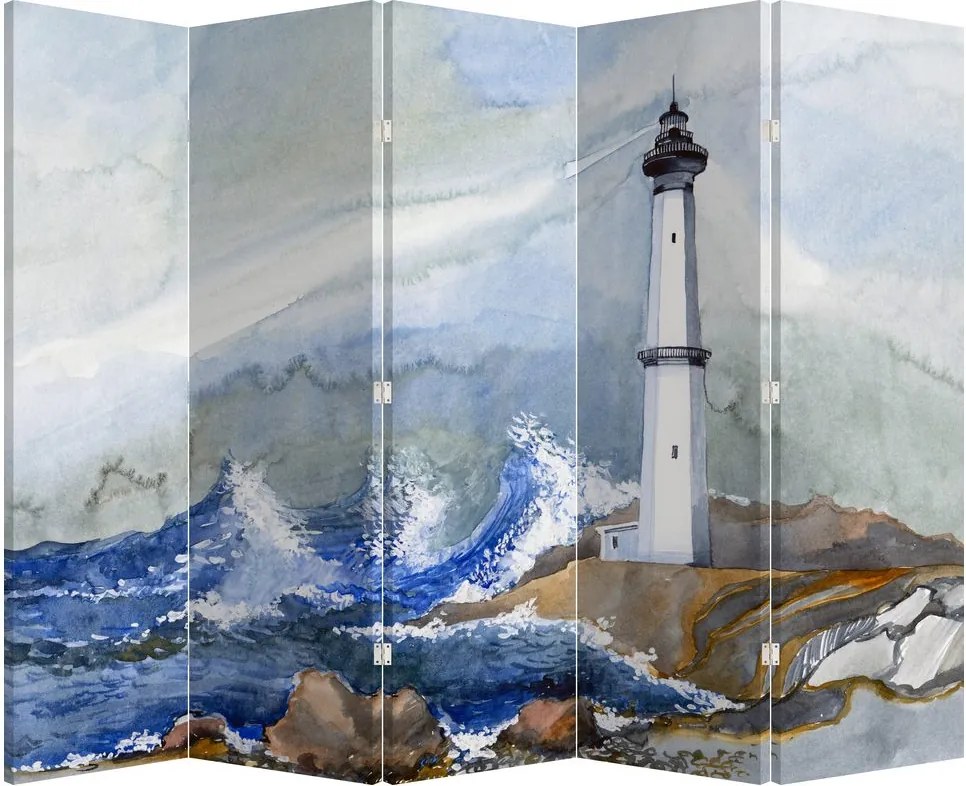 Paraván - Maľba majáku (210x170 cm)
