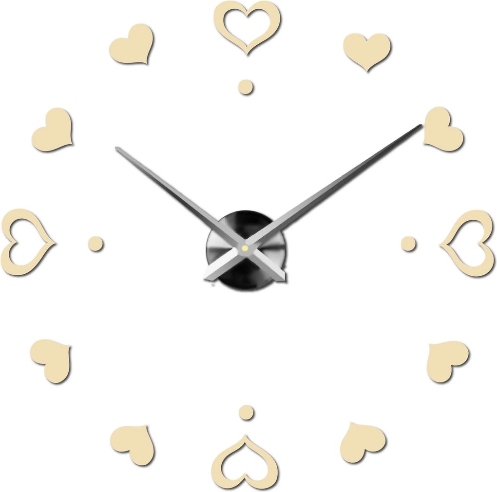 SENTOP | Nástenné hodiny ako obraz moderné hodiny vyrobené z plastu 12S046-S-Wall clock HEU- analógové