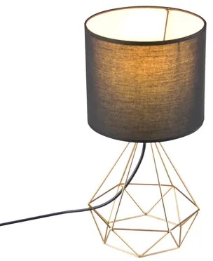 Stolná lampa geometrická čierno-biela HIRA