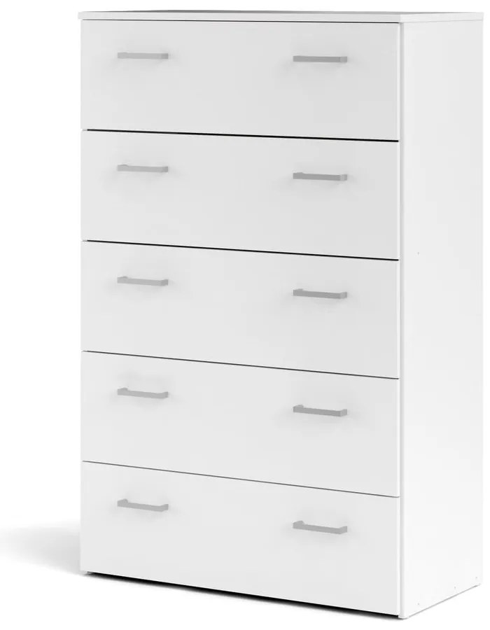 Biela vysoká komoda 74x115 cm Space – Tvilum