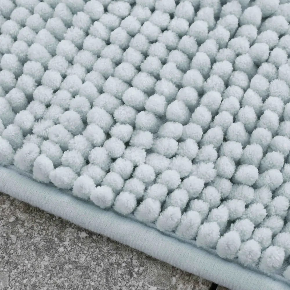 Modrá kúpeľňová predložka 80x50 cm Bobble - Catherine Lansfield