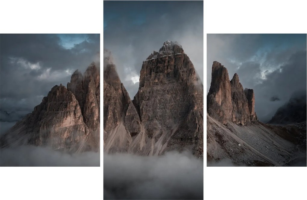 Obraz - Tri Zuby, Talianske Dolomity (90x60 cm)