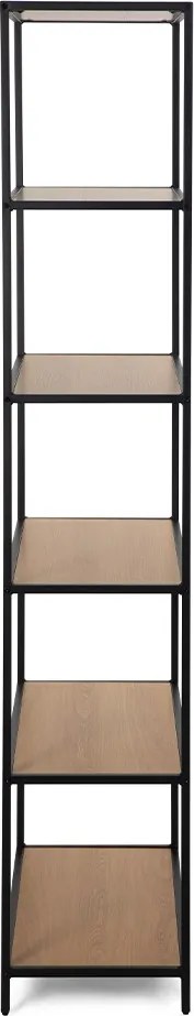 Noela Knižnica regál asymetrická ARCANA 185x114 prírodná