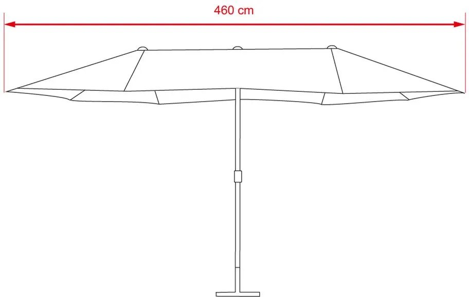 Dvojitý slnečník AVENBERG FUGAS - Béžový