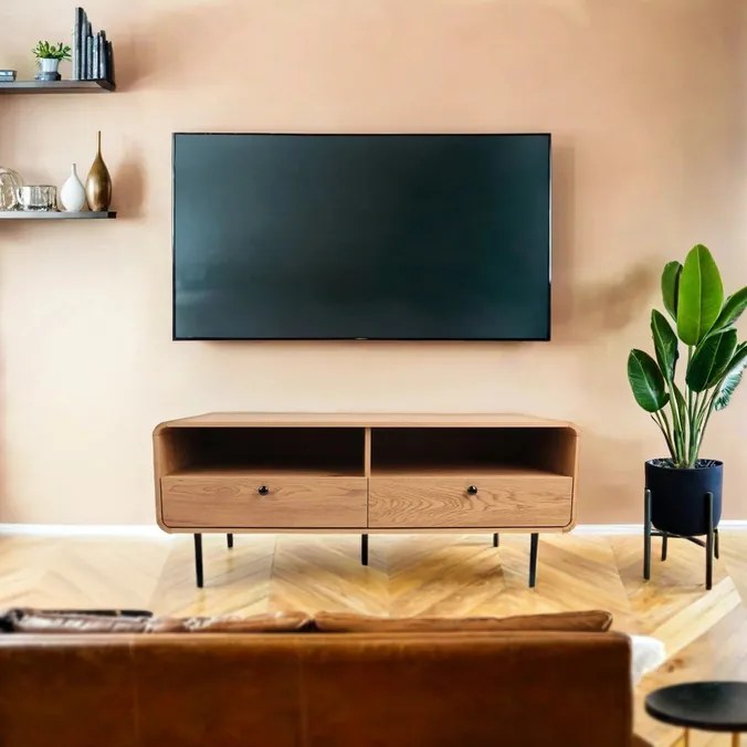 TV skrinka Siena (4404), divoký dub, 120 cm, loft