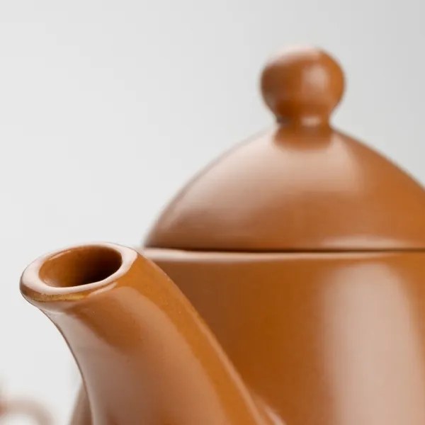 Keramická čajová sada hnedá