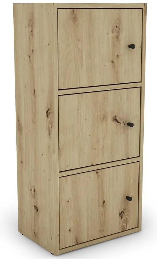 Regál KIKI artisan 2 police 3 dvere