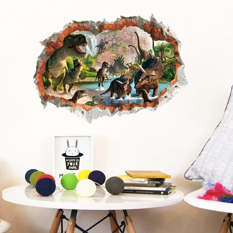 Samolepka na zeď Dinosauři Jurský Park 50x70 cm