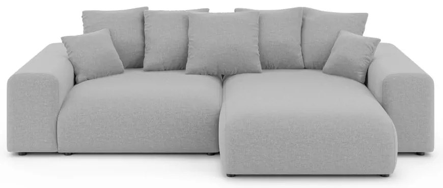 Svetlosivá rozkladacia rohová pohovka s úložným priestorom (variabilný roh) Luma – Ropez