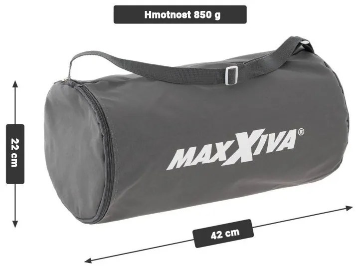 MAXXIVA 81552 Akupresúrna podložka s vankúšom, 75x42 cm, sivá