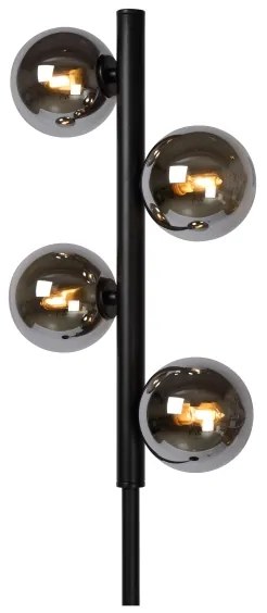 Lucide 45774/04/30 - Stojacia lampa TYCHO 4xG9/28W/230V čierna