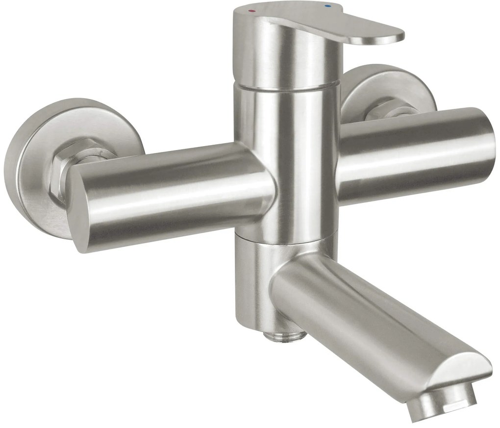 Deante Neo Lupo, nástenná vaňová batéria, oceľová, DEA-BLU_F10M