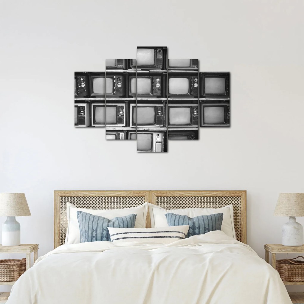 Obraz - Retro televízie (150x105 cm)