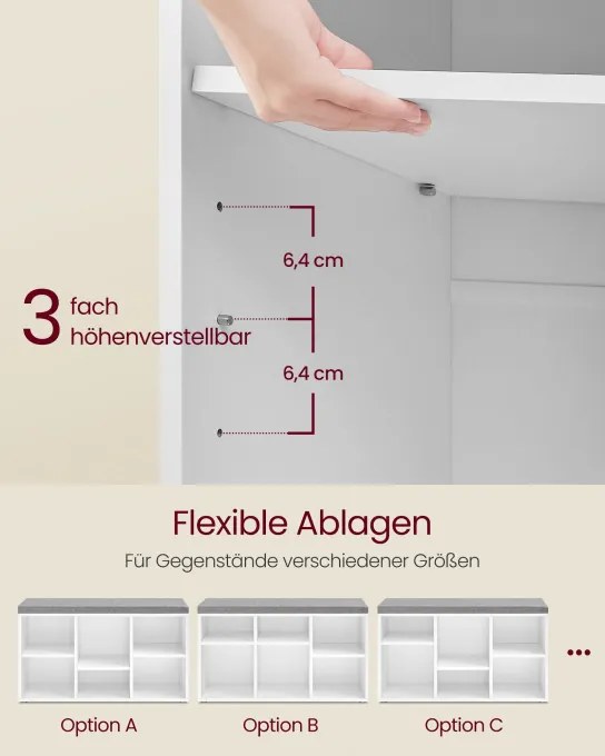 Botník so sedením LSB101W14