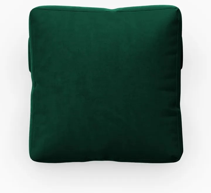 Zelený zamatový vankúš k modulárnej pohovke Rome Velvet - Cosmopolitan Design