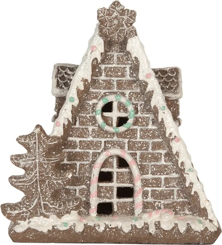 Perníková LED chalúpka Gingerbread Cott - 17*10*18 cm