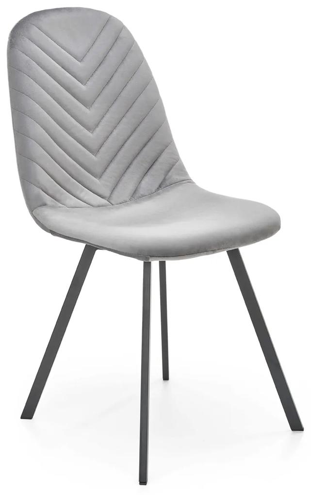 Jedálenská stolička K462 - sivá / čierna
