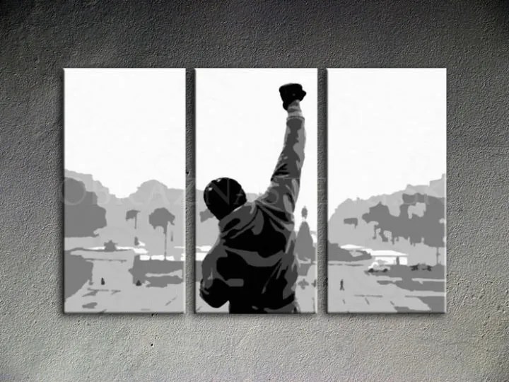Ručne maľovaný POP Art obraz ROCKY | rôzne rozmery