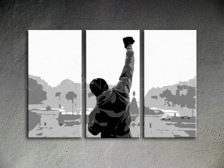 Ručne maľovaný POP Art obraz ROCKY | rôzne rozmery
