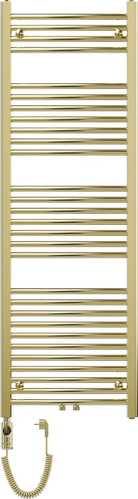 Mexen Ares, elektrické vykurovacie teleso 1500x500 mm + vykurovacia tyč 600 W, zlatá lesklá, W102-1500-500-2600-50