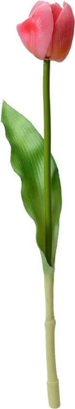 Umelá kvetina ružový tulipán Tulip Pink - 4*4*32 cm