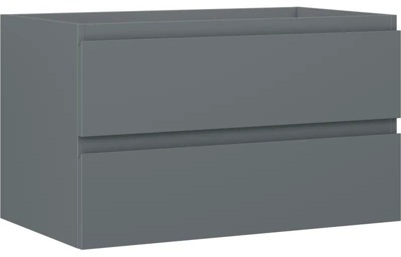 Mexen Orio, kúpeľňová skrinka 80 cm, 2 zásuvky, grafitová matná, 91A10-08047-2-BFF66