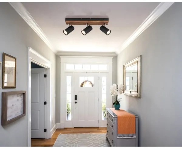 Globo 57909-3 - Bodové svietidlo KAYDEN 3xGU10/25W/230V čierna