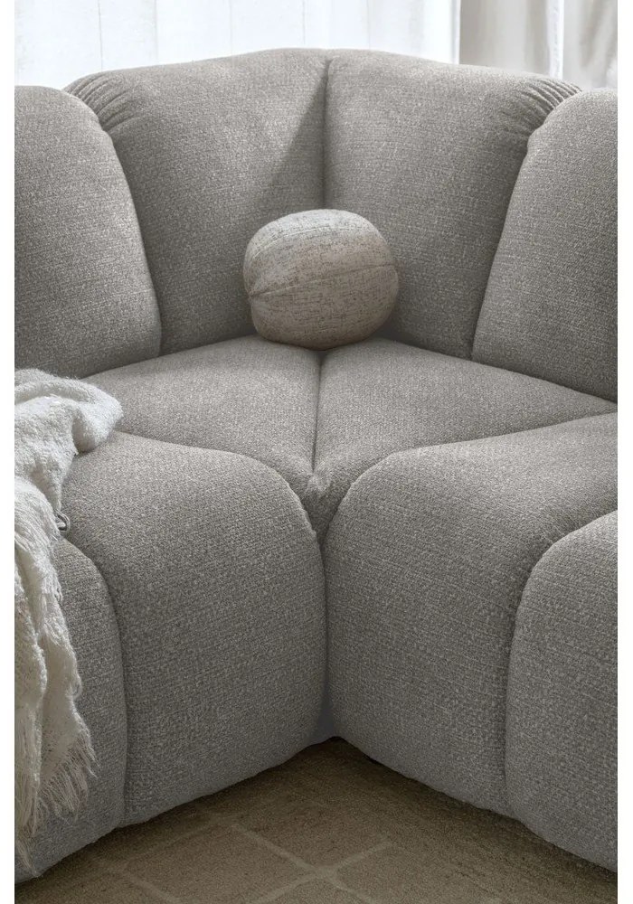 Svetlosivá rohová pohovka (ľavý roh/do L) Shell – Miuform