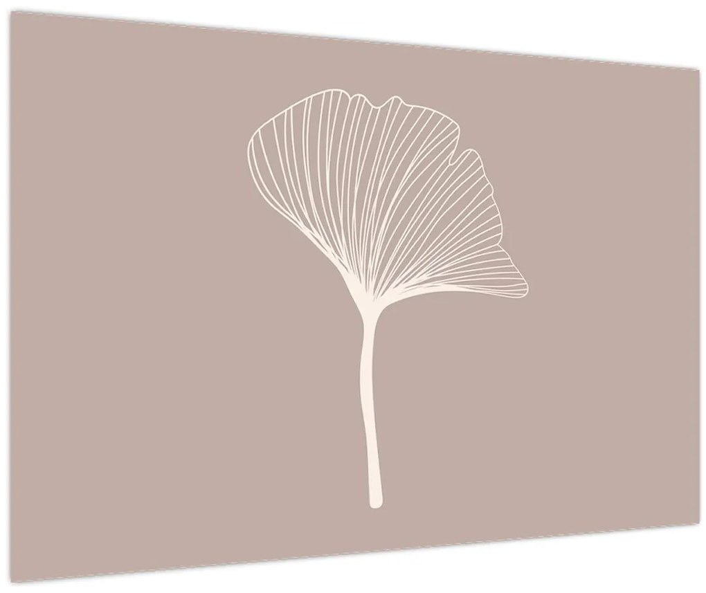 Obraz - Béžové listy N⁰5 (90x60 cm)
