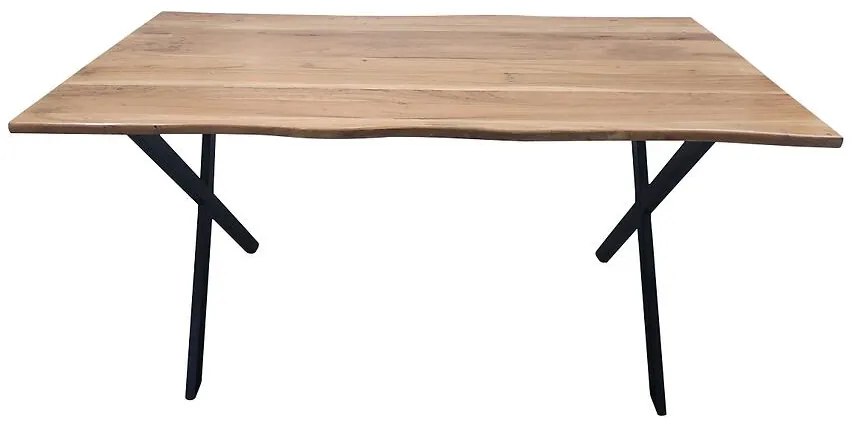 Stôl drevené Alex SZN-01 akácia/čierna