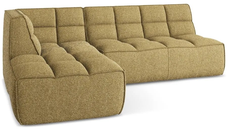Modulárna rohová pohovka v horčicovej farbe (variabilná) Kalai – Makamii