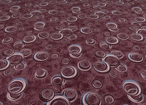 Koberce Breno Metrážny koberec DROPS 84, šíře role 400 cm, červená, viacfarebná