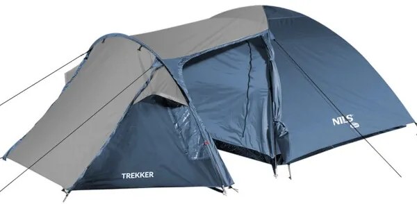 Turistický stan NILS Camp Trekker NC6012 modro-sivý