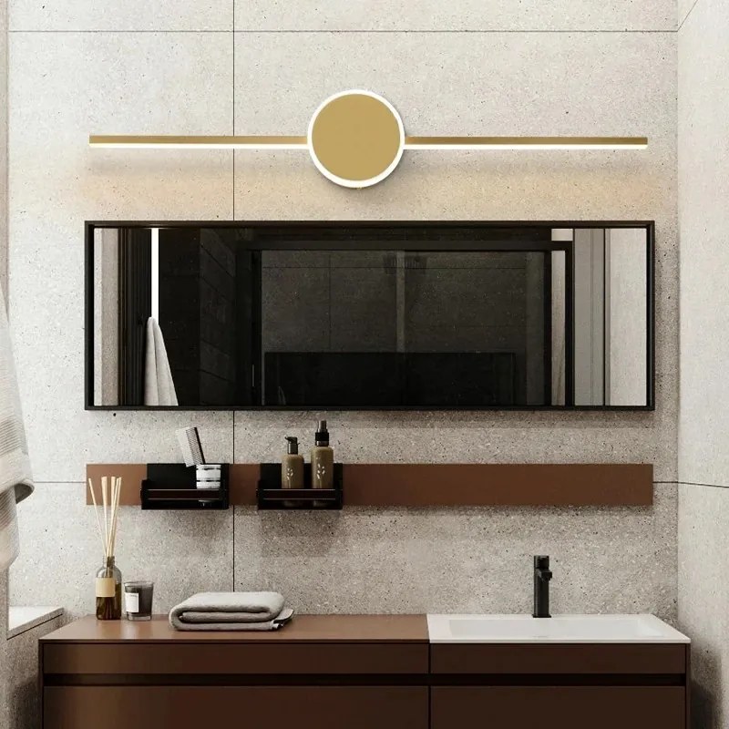 Kúpeľňové svietidlo s LED Round GOLD 40CM APP842-1W
