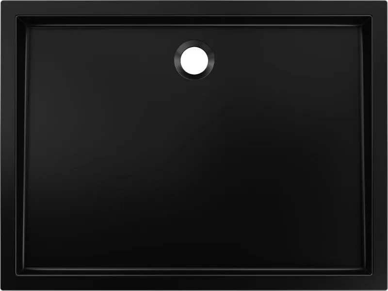 Mexen Flow+ obdĺžniková vanička 100 x 90 cm, čierna matná, 46R709010H