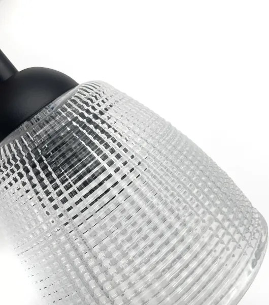 Nástenné svietidlo LEANDRA 1xE27/15W/230V dub/čierna