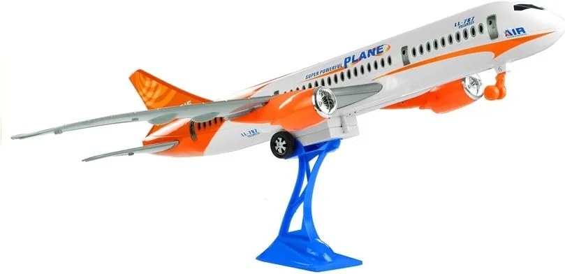 LEAN Toys Osobné lietadlo Biela trecia základňa 65 cm