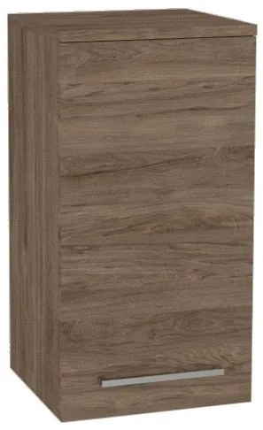 Mereo, Mereo Bino kúpeľňová skrinka horná 63 cm, pravá, Multidecor, Dark Rockford Hic, MER-CN696DRH1