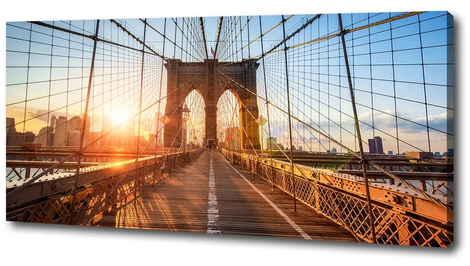 Foto obraz na plátne Brooklynský most pl-oc-125x50-f-87335557