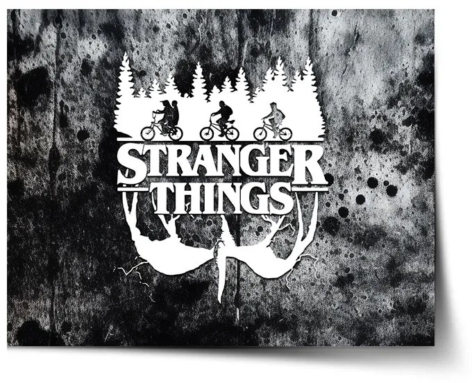 Sablio Plagát Stranger Things White - 60x40 cm
