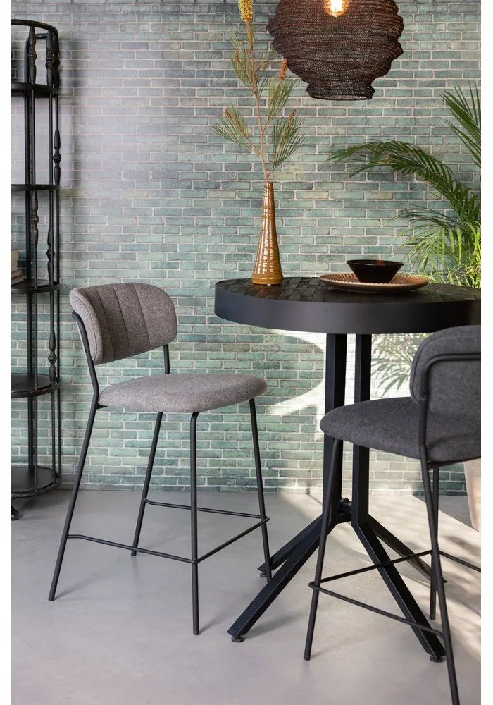 Sivé barové stoličky v súprave 2 ks 89 cm Jolien – White Label