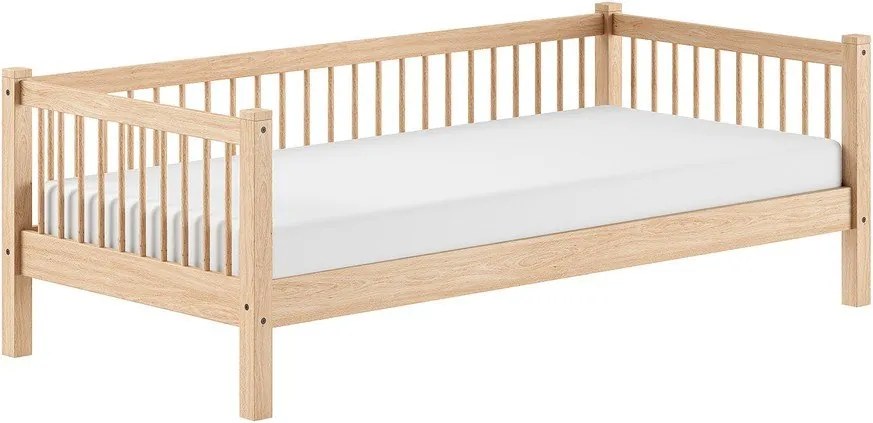 Detská posteľ z bukového dreva s roštom 90x200 cm v prírodnej farbe Forrest – Vipack