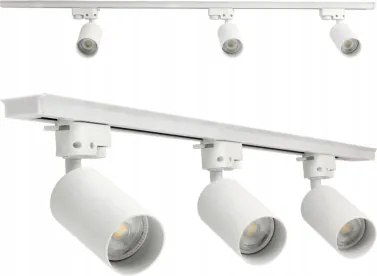 LED koľajnica 1m + 3x GU10 bodové žiarovky - sada