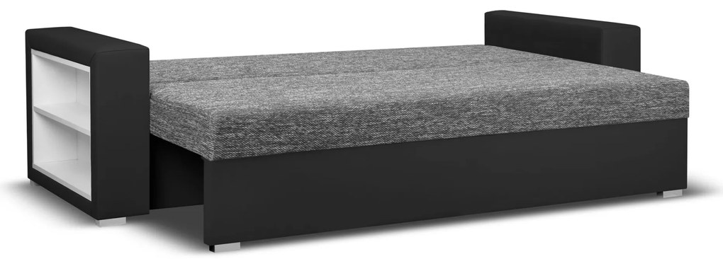 Rozkládací pohovka MILAN I Šedá/Černá