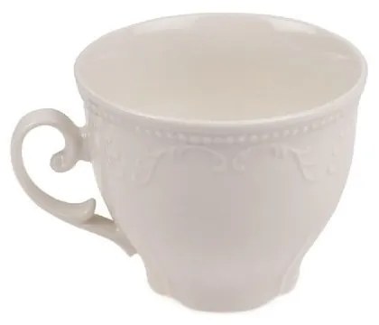 Sada 6 porcelánových hrnčekov s tanierikom Kutahya Elegance, 150 ml