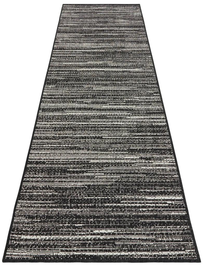ELLE Decoration koberce Kusový koberec Gemini 105544 Night z kolekcie Elle – na von aj na doma - 80x350 cm