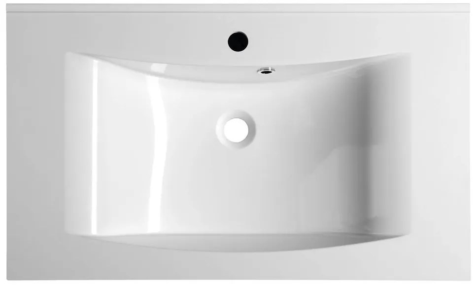 Sapho Sapho, LUCIOLA umývadlo 80x48cm, liaty mramor, biela, 50081