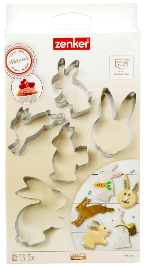 Súprava 5 veľkonočných vykrajovadiel Zenker Easter