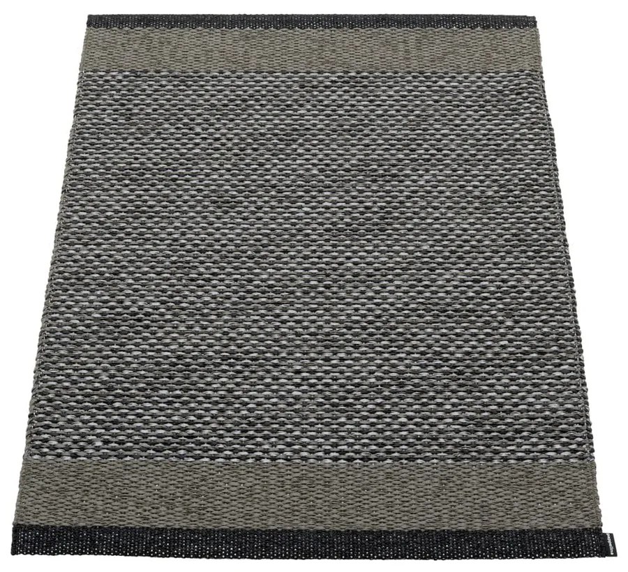 Antracitový vnútorný a vonkajší koberec 60x85 cm Edit Charcoal – Pappelina